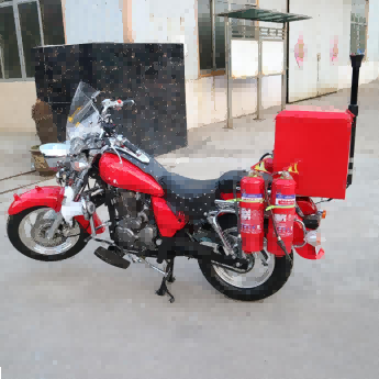 Two-wheeled fire motorcycle